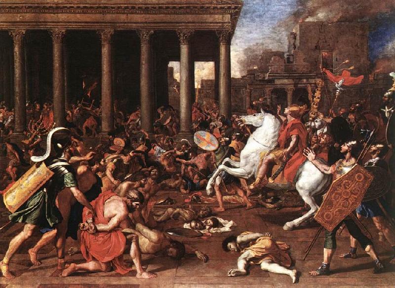 POUSSIN, Nicolas The Destruction of the Temple at Jerusalem afg China oil painting art
